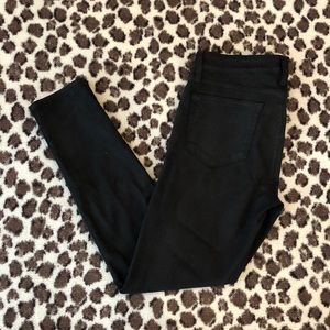 PAIGE black waxed skinny jeans